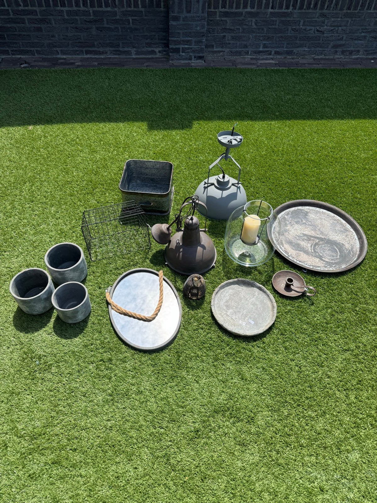 Diverse decoratie items: industrieel, vintage, landelijk, Huis en Inrichting, Woonaccessoires | Overige, Ophalen, Gebruikt, Metaal