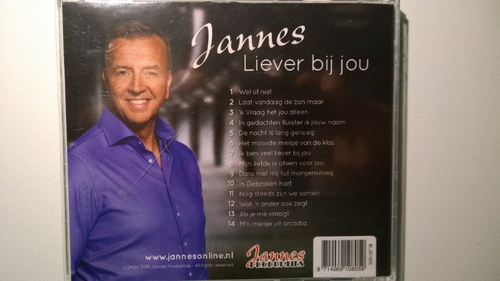 Jannes - Liever Bij Jou, Ophalen of Verzenden, Zo goed als nieuw, Pop, Album