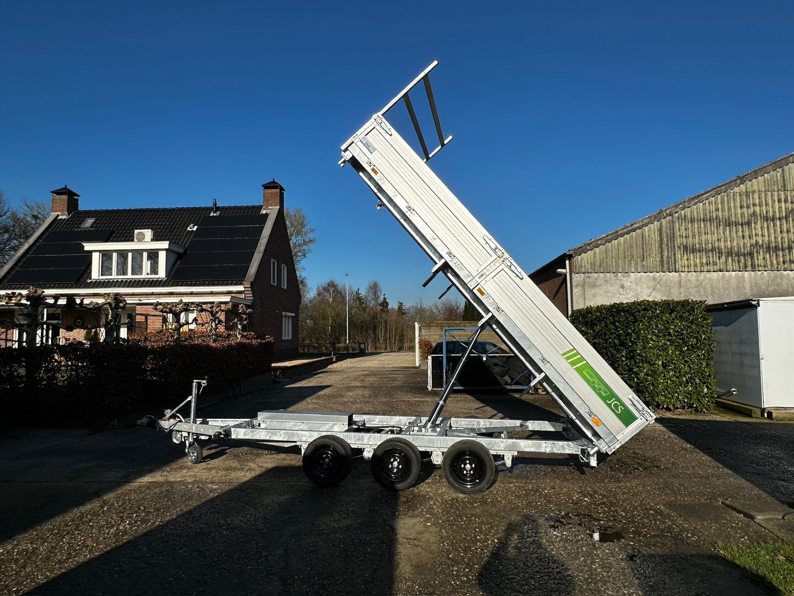 Tridem 3-zijdige elektriche kipper 400x200, parabolic, Ophalen, Nieuw