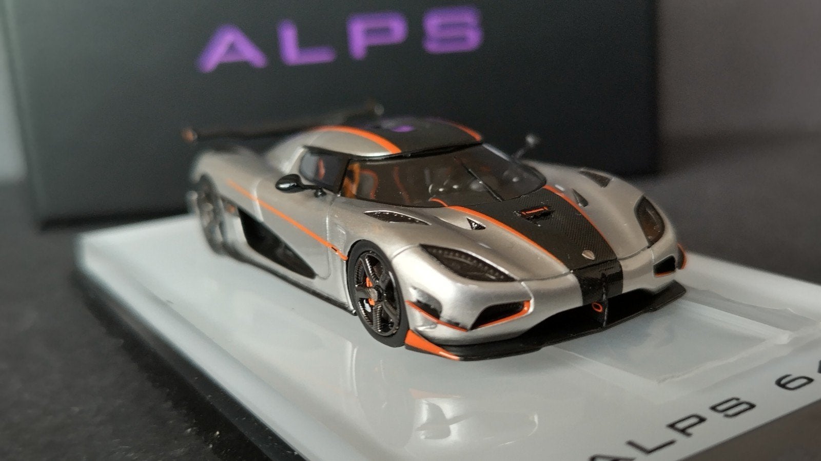 Koenigsegg Agera RS Grey 1:64 Alps 64 High Quality Pol, Auto, Verzenden, ., Nieuw