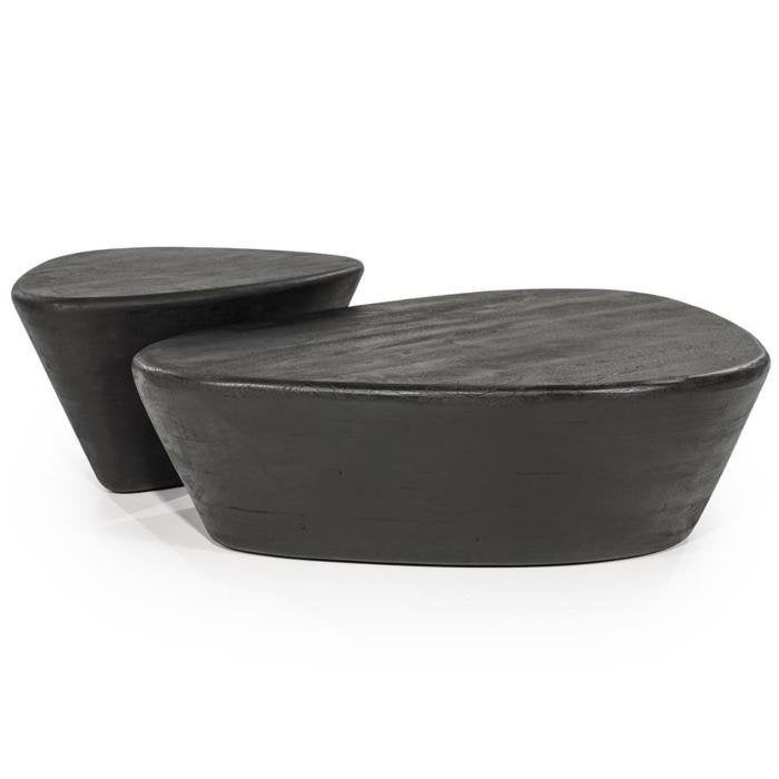 Eleonora Mila Zwart Set van 2 Winkelprijs €798,-, Nieuw, Ovaal, 5 – 50, 50 tot 100 cm