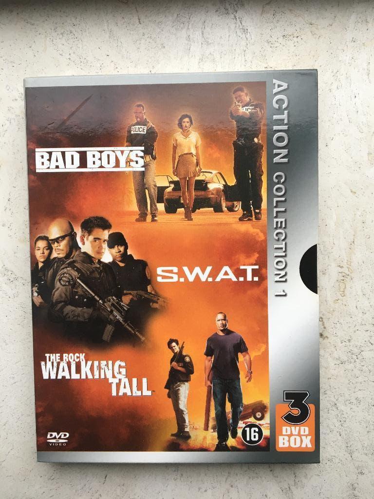 Action Collection Bad Boys, SWAt, Walking Tall ( 3 DVD Box ), Vanaf 16 jaar, Boxset, Actie, Ophalen of Verzenden
