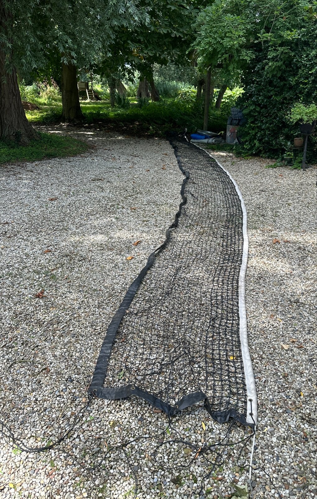 Tennisnet met houten palen - Edward, Ophalen, Gebruikt, Overige typen, Overige merken