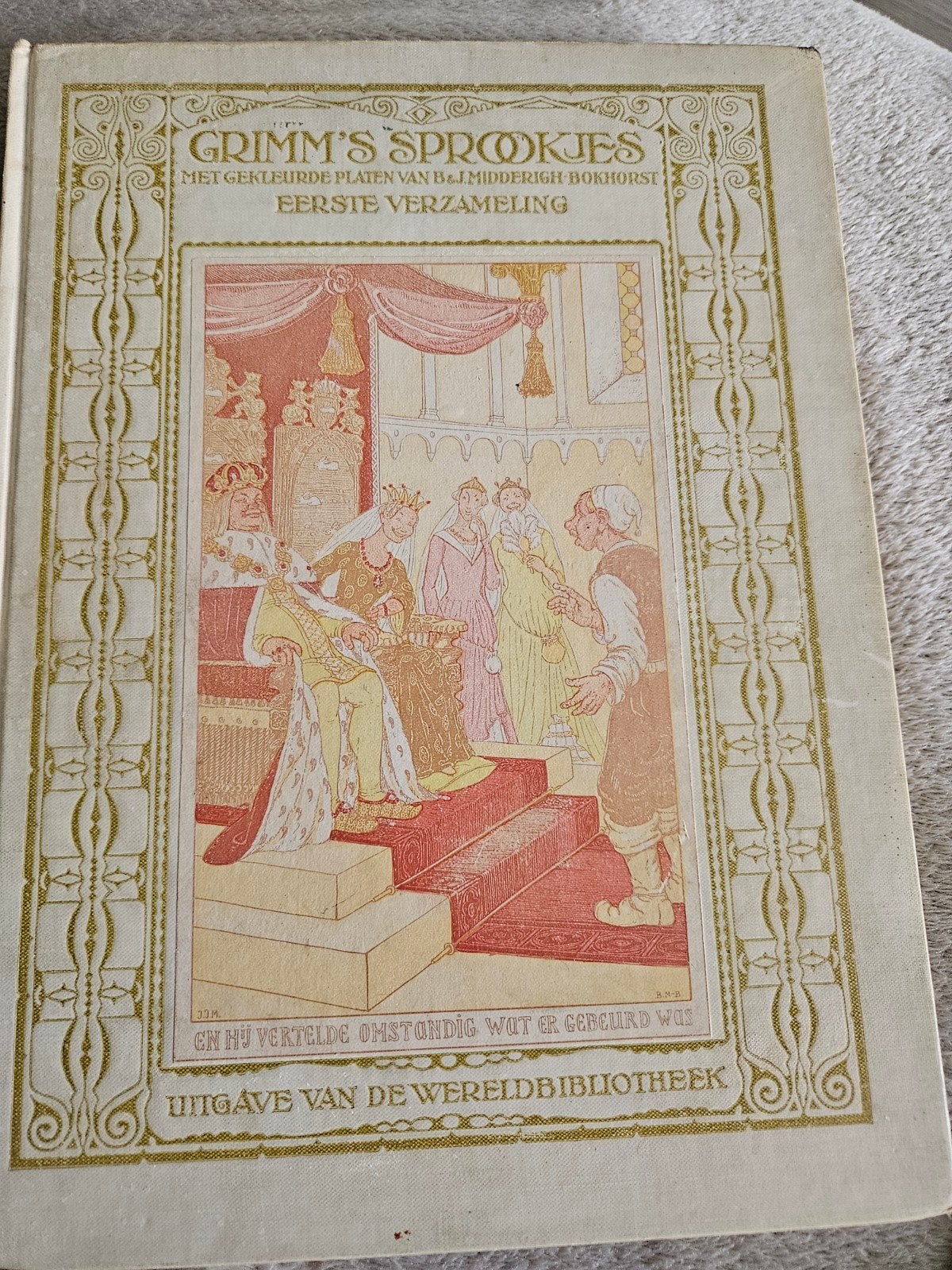 Grimm's Sprookjes - Eerste Verzameling (1922), Ophalen of Verzenden, Gelezen, Gebroeders Grimm