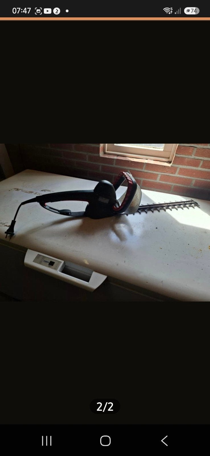metabo heggeschaar  45 cm, Ophalen of Verzenden, Gebruikt, Elektrisch, Metabo