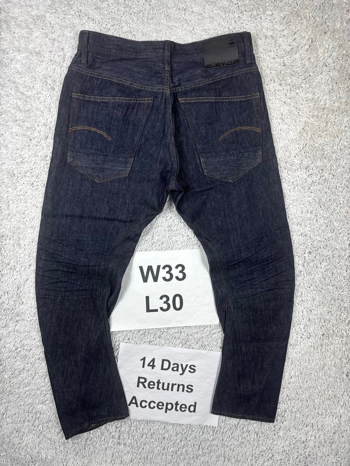 G-Star Arc 3D Jeans - Donkerblauw W33 L30 3026, B, Blauw, G, Nieuw