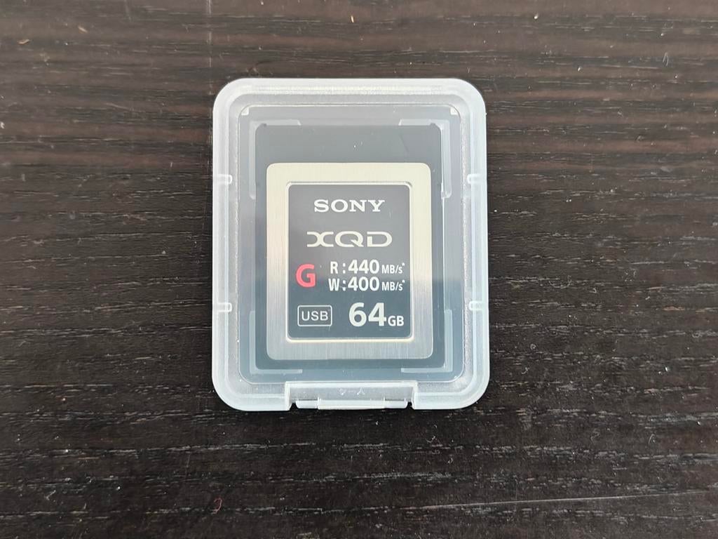 Sony 64GB XQD Kaart, Audio, Tv en Foto, Fotografie | Geheugenkaarten, XQD, Ophalen of Verzenden, Zo goed als nieuw, Fotocamera