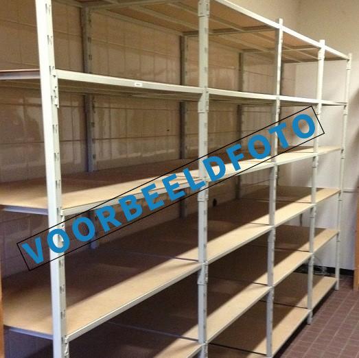 Overtoom Combi-store metalen rekken stelling - 210 cm hoog,, Niet ingevuld, Gebruikt, Niet ingevuld, Niet ingevuld