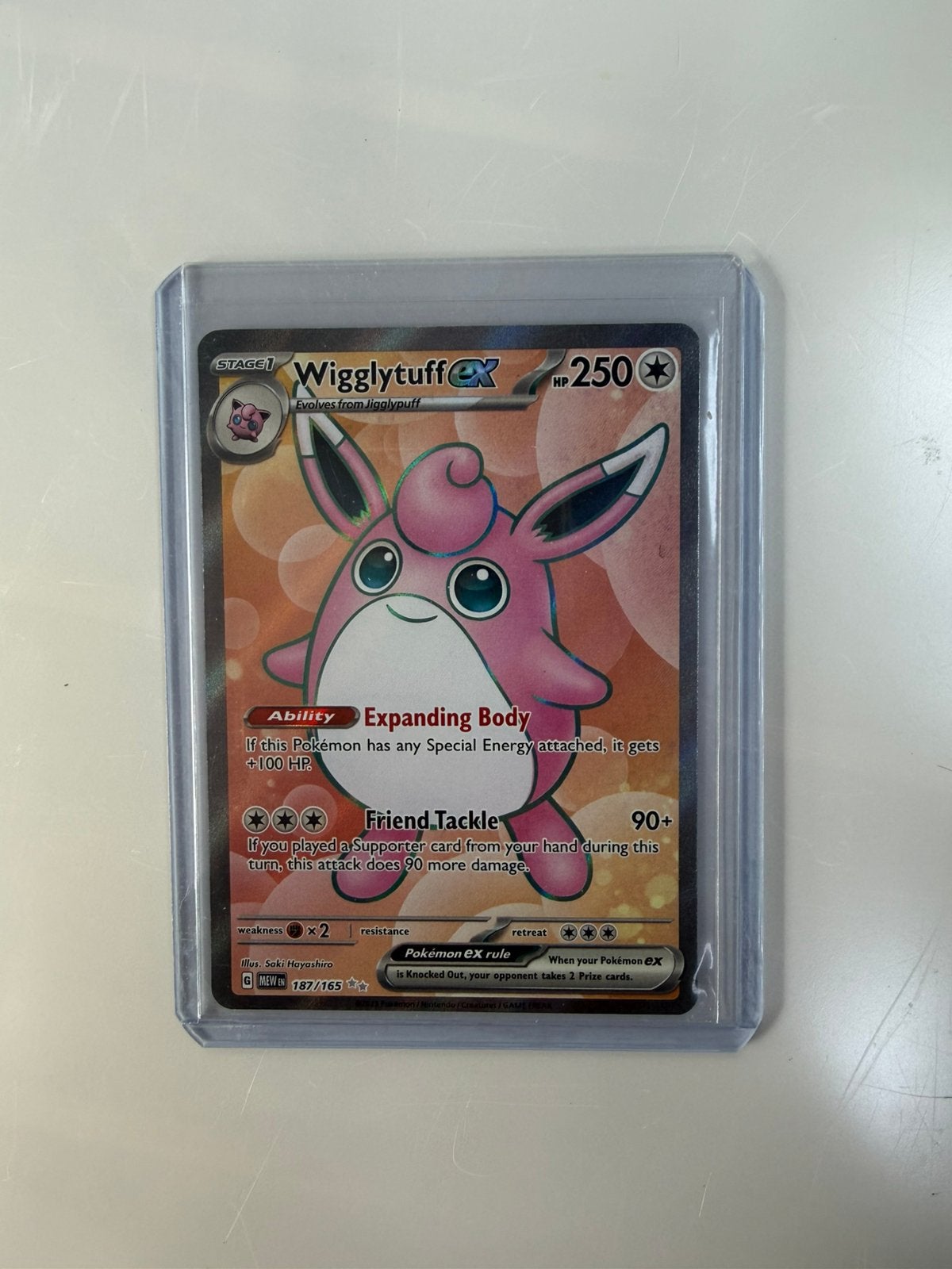 Pokemon kaart - Wigglytuff EX, Ophalen of Verzenden, Zo goed als nieuw