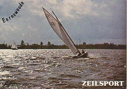 Ansichtkaart 	Earnewâld / Eernewoude	Zeilsport, Verzenden, 1980 tot heden, Gelopen, Friesland