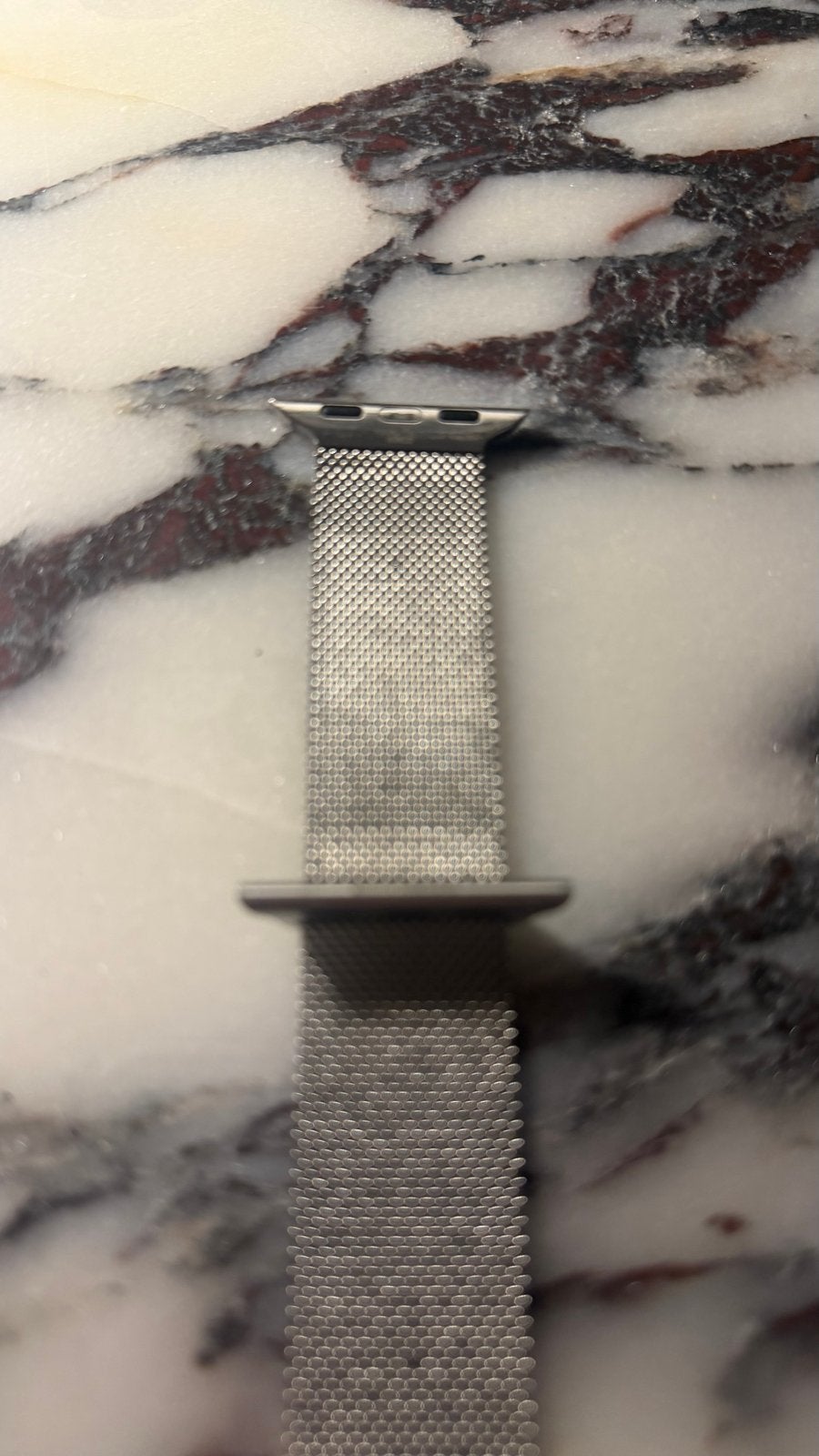 Apple Watch Milanese Loop Band - Zilver, Ophalen of Verzenden, Gebruikt, Zilver, IOS