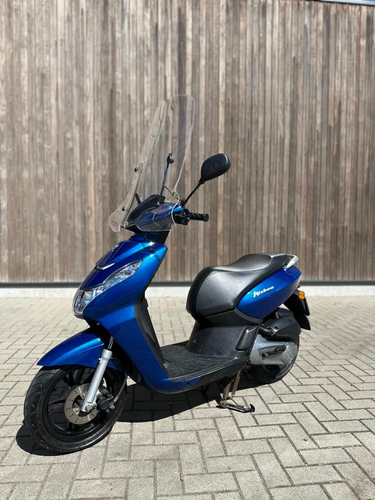 Peugeot Kisbee Scooter - Blauw, Overige modellen, Maximaal 45 km/u, Ophalen of Verzenden, Zo goed als nieuw