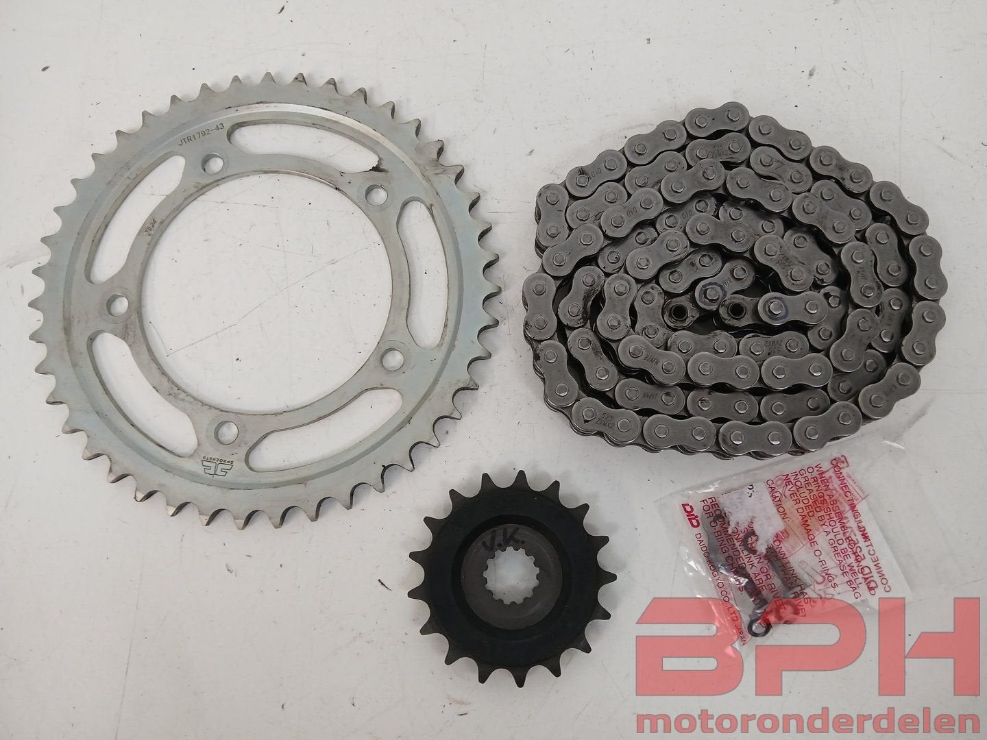 Kettingset Suzuki GSX-R 750 K1 K2 K3 K4 K5 2001 t/m 2005 ket, Gebruikt, -, -, Ophalen of Verzenden