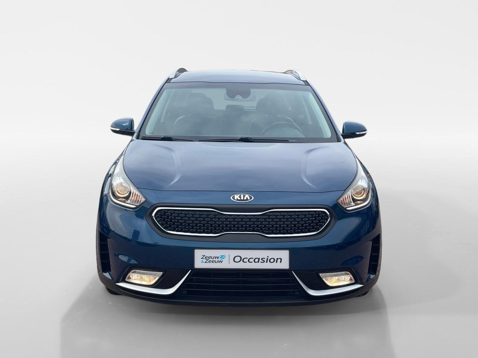Kia Niro 1.6 GDi Hybrid First Edition *Automaat*Navi+Camera*, Auto's, Gebruikt, Euro 6, 2 kWh, Blauw