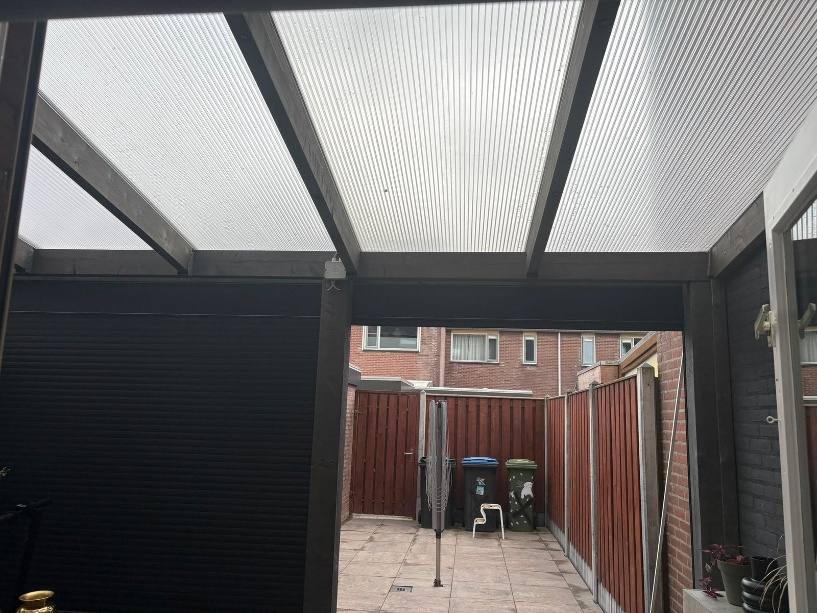 Veranda overkapping is van Douglas hout te koop, Ophalen, Zo goed als nieuw, Veranda