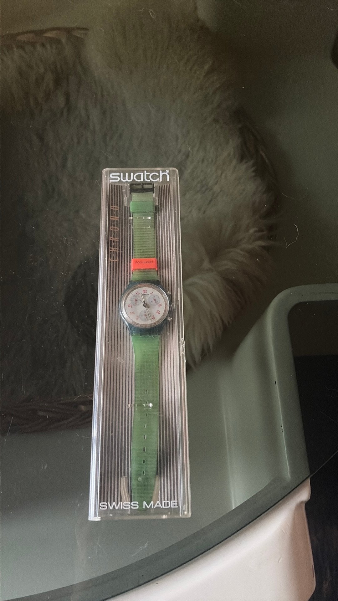 Swatch Chrono riding star uit 1993, Caravans en Kamperen, Ophalen of Verzenden, Zo goed als nieuw, Batterij