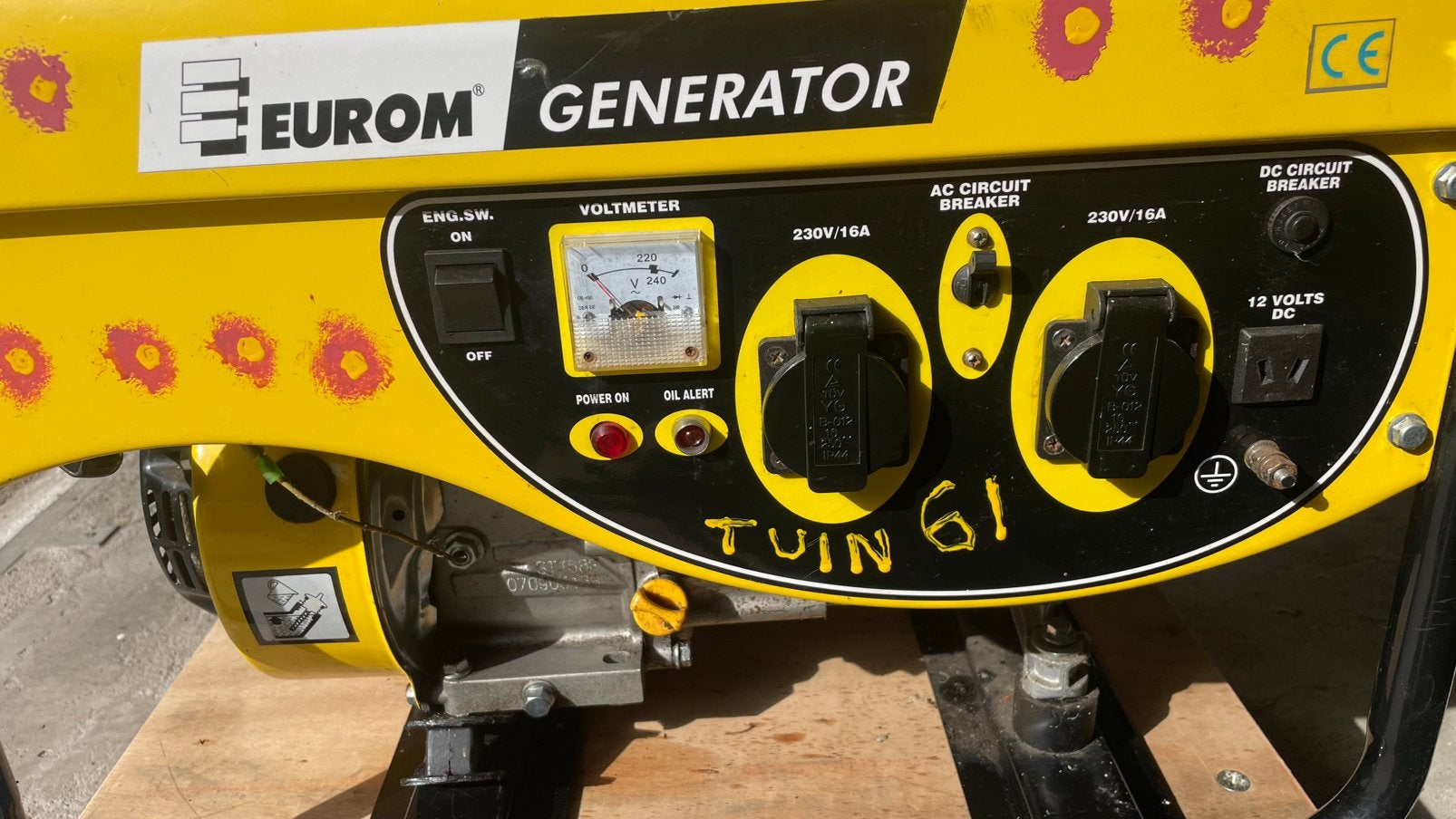 Generator Eurom, Ophalen, Zo goed als nieuw, Minder dan 5 kVA, Benzine