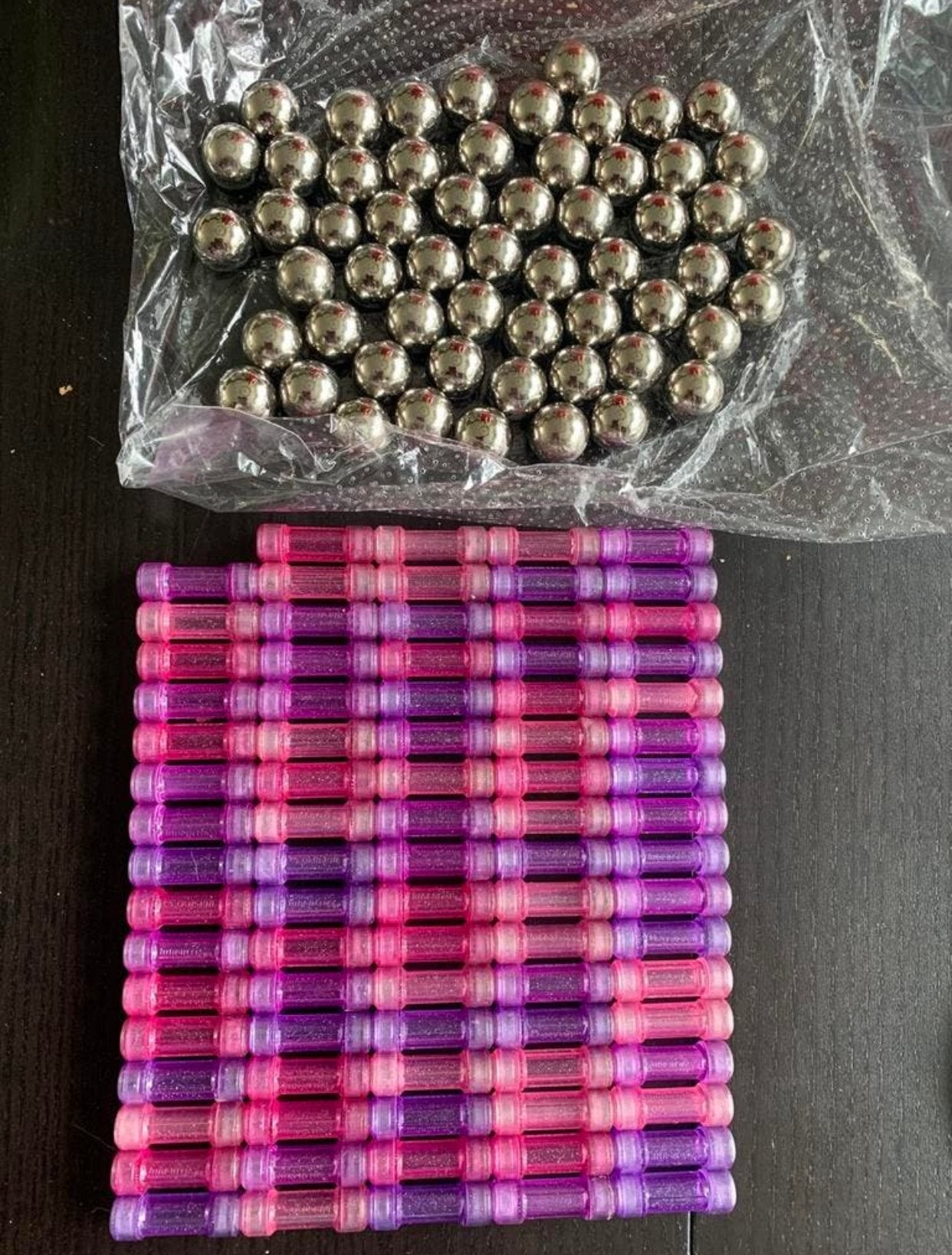 Set magnetix rose/paars, Ophalen of Verzenden, Zo goed als nieuw