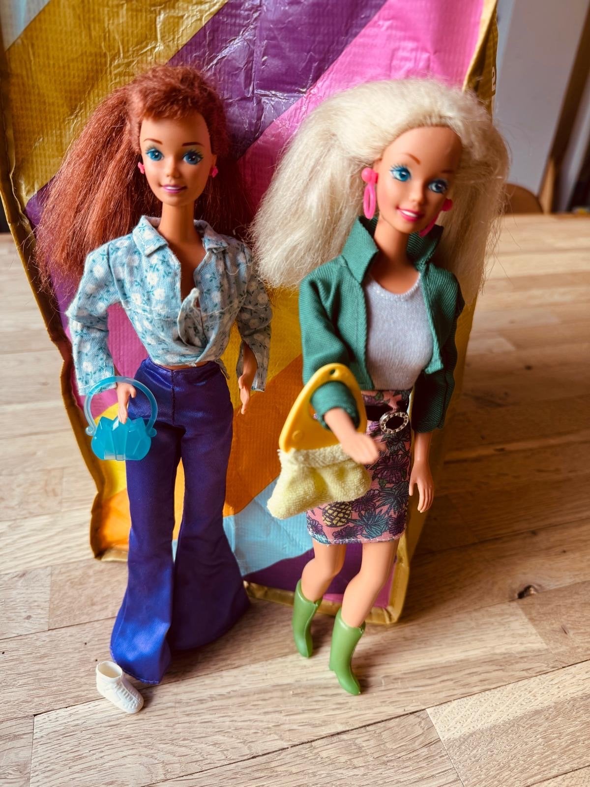 Vintage Barbie Poppen met Kleding en Meubels, Ophalen of Verzenden, Gebruikt, Barbie
