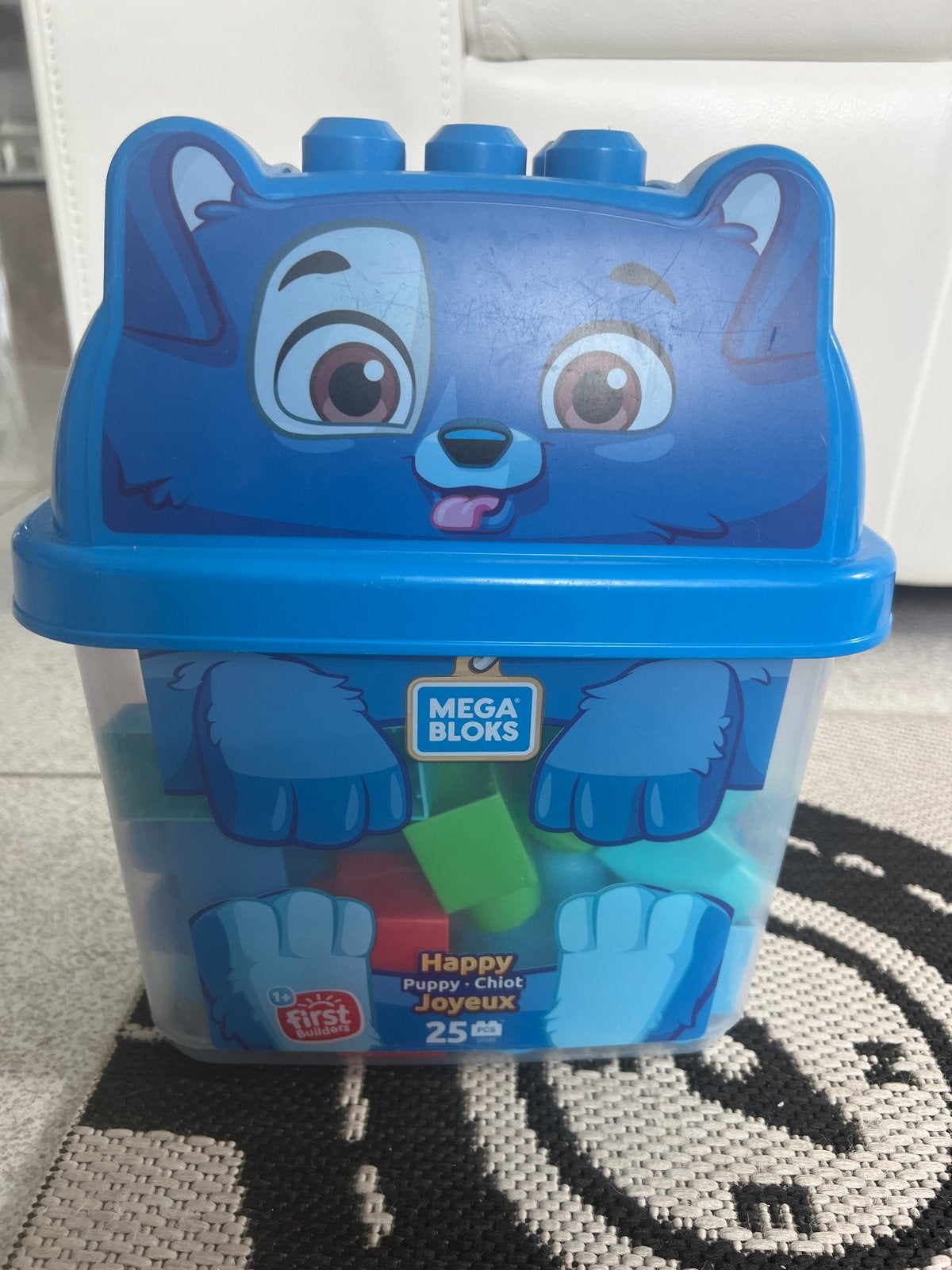 Mega Bloks Happy Puppy Bouwblokken - 25 Stuks, Kinderen en Baby's, Ophalen, Zo goed als nieuw, Megabloks