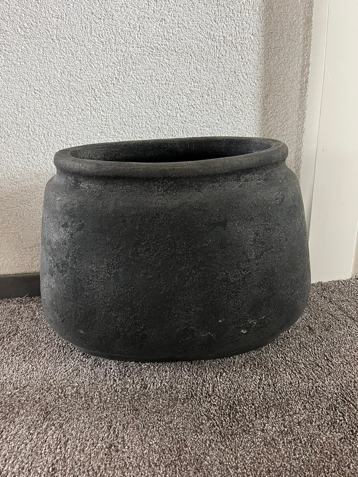 Still bloempot, Huis en Inrichting, Ophalen, Gebruikt, Bruin, Steen/keramiek