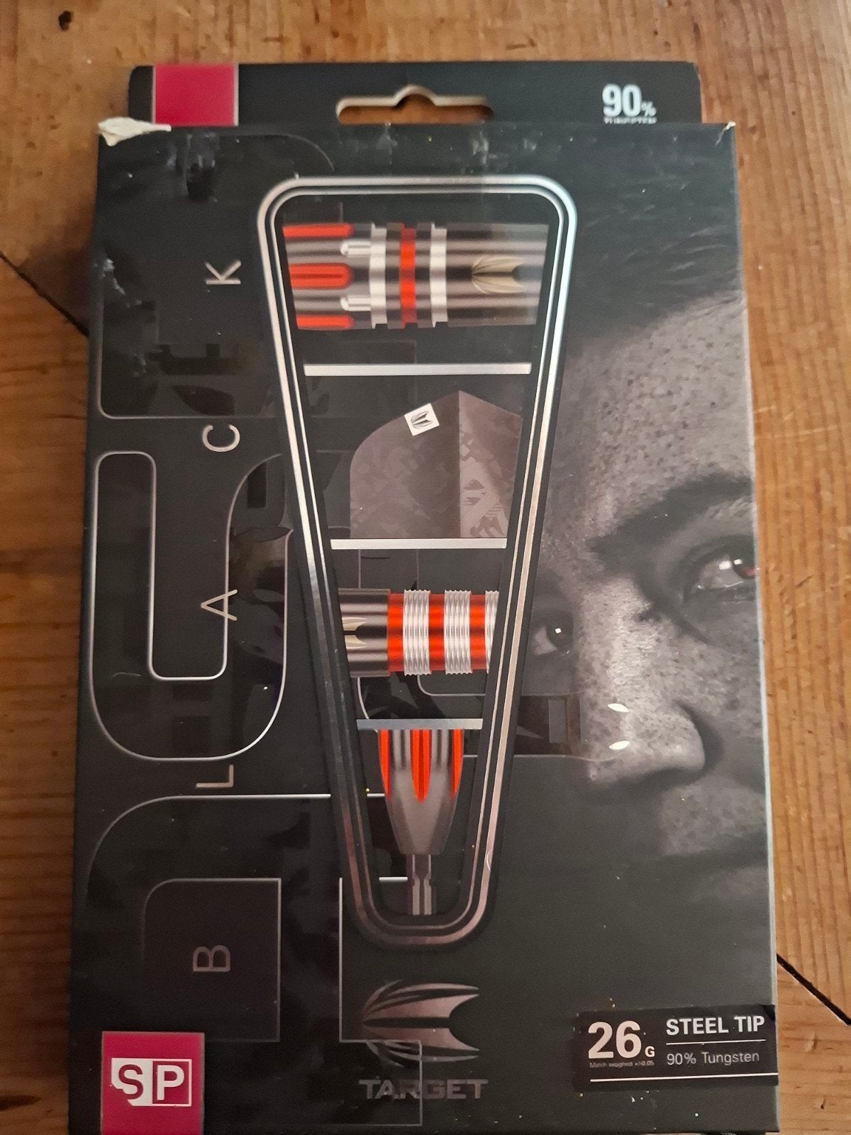 Nathan Aspinall Black Darts 26 gram - Steel Tip, Ophalen of Verzenden, Zo goed als nieuw, Pijlen