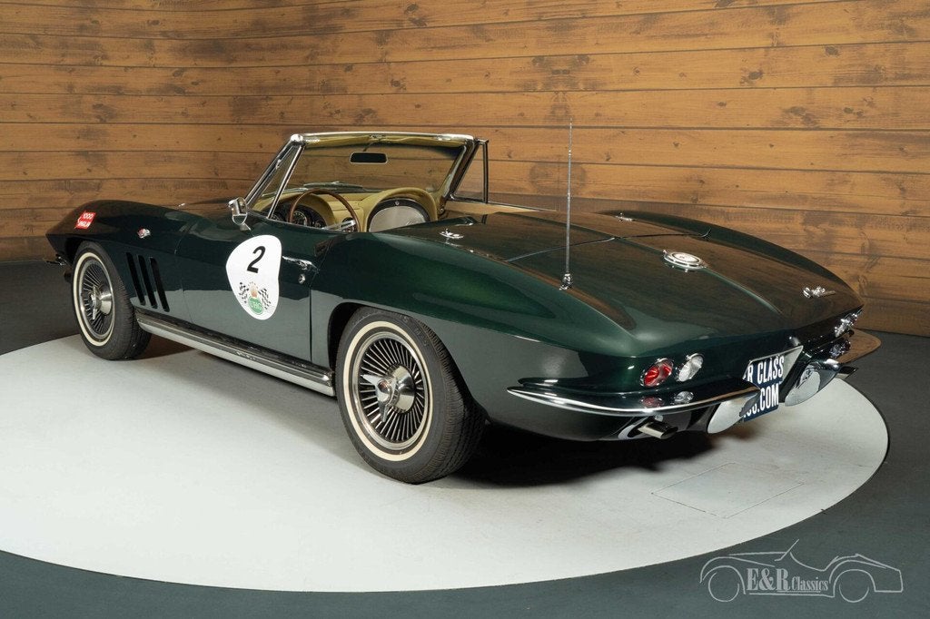 Corvette C2 Stingray Cabriolet | 1965, Automaat, Achterwielaandrijving, Beige, Leder