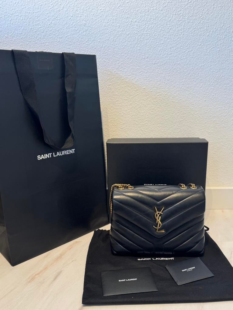 YSL LOULOU small bag, Ophalen of Verzenden, Zo goed als nieuw, Zwart, Handtas