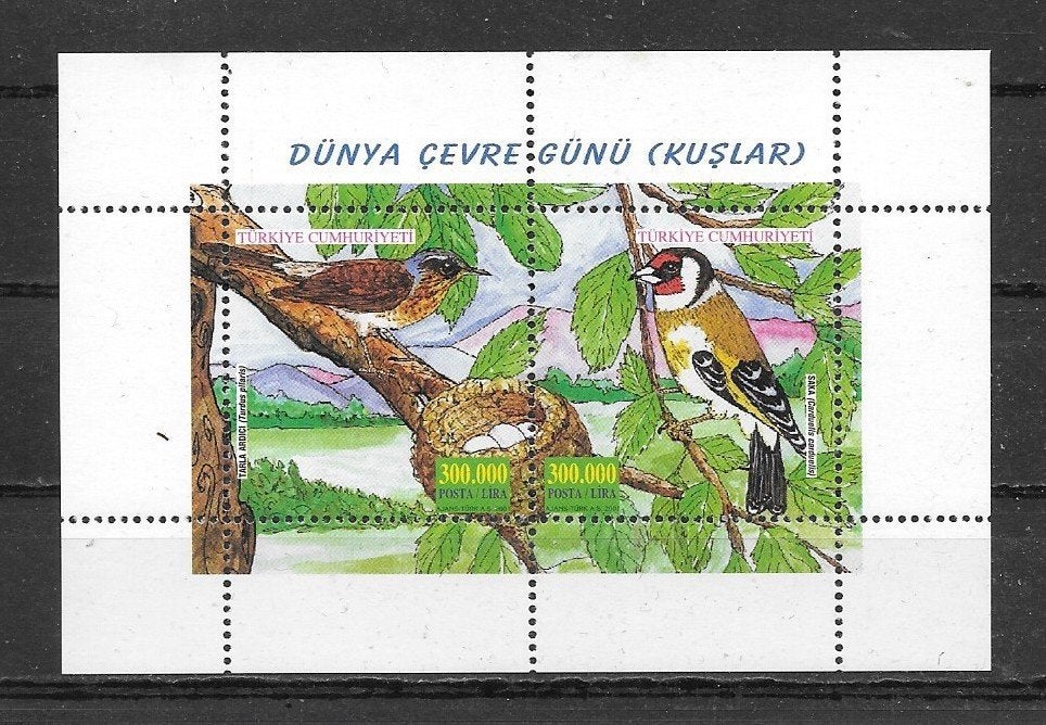 Turkije vogels, Ophalen of Verzenden, Overige landen, Postfris