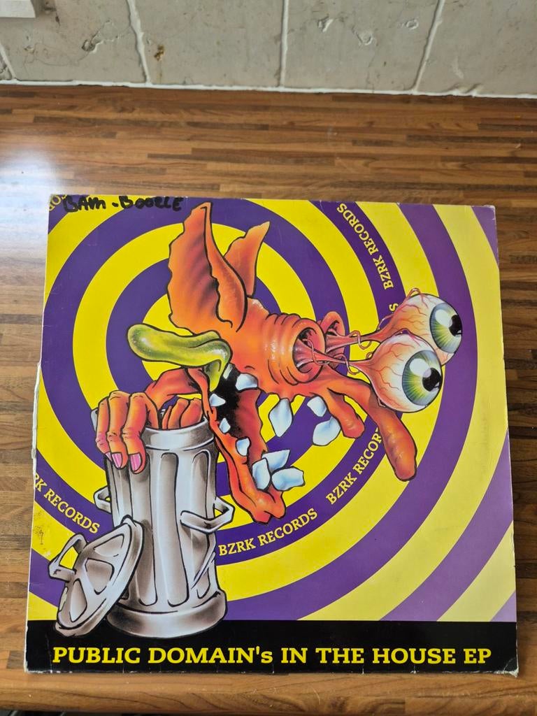 Public Domain's In The House EP - BZRK Records Vinyl, Gebruikt, 1990 - 1999, Techno of Trance, Ophalen of Verzenden