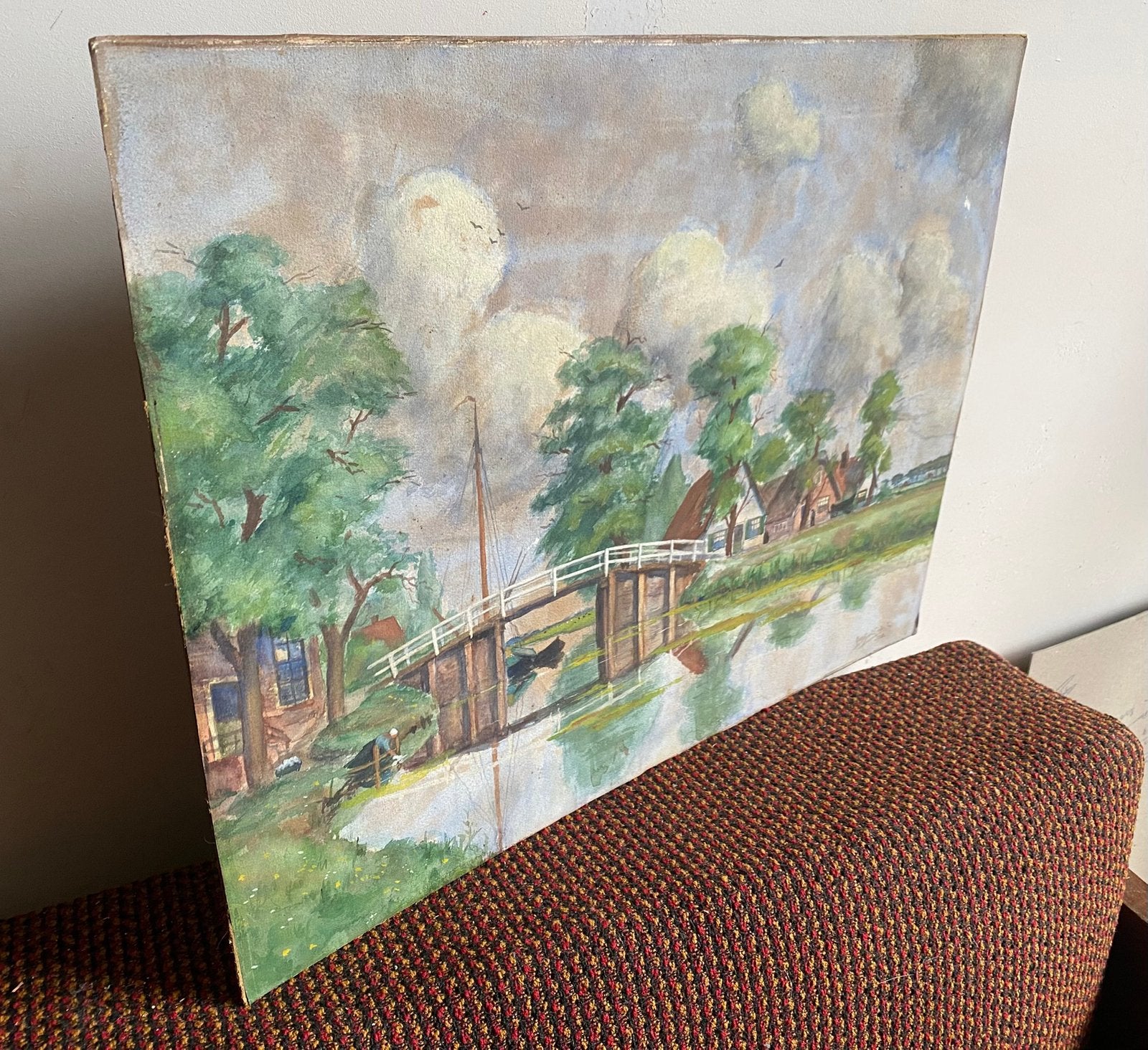 Aquarel, 1915, A.G. van der Linde (1890-1983), Ophalen of Verzenden