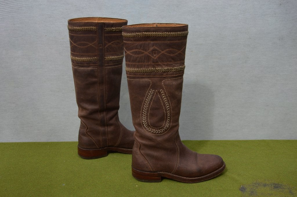 Sancho Spaanse hoge laarzen maat 36 Campero stijl ronde neus, Kleding | Dames, Hoge laarzen, Bruin, Ophalen of Verzenden, Sancho