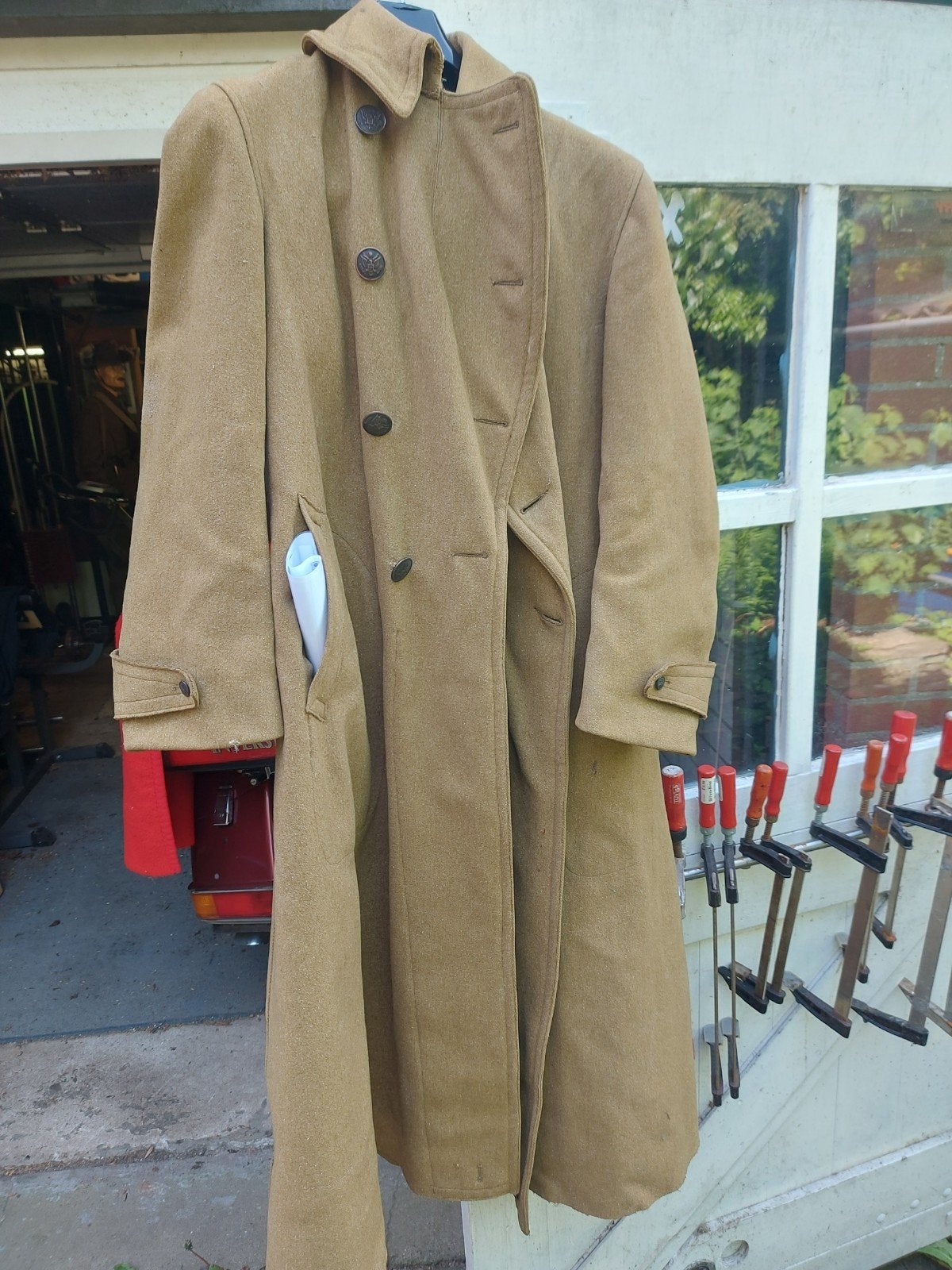 USA WOI trenchcoat, Ophalen of Verzenden, Landmacht, Amerika, Kleding of Schoenen