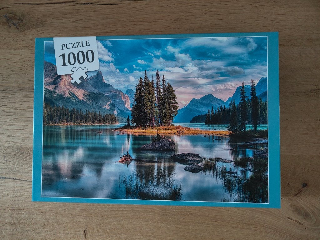 Puzzel Spirit Island, Canada 1000 st., Ophalen of Verzenden, 500 t/m 1500 stukjes, Zo goed als nieuw, Legpuzzel