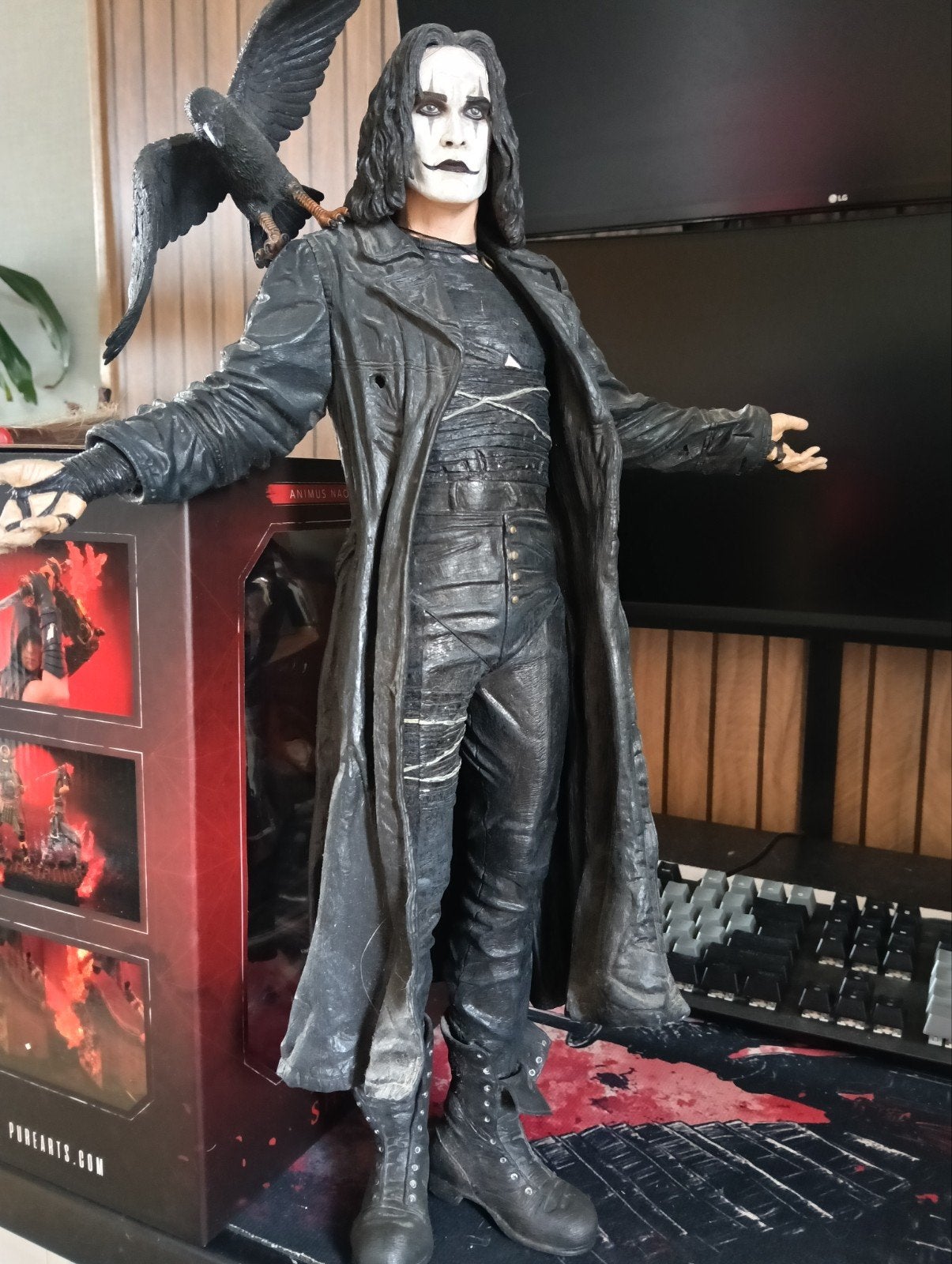 The Crow actiefiguur - 46 cm hoog, geluid werkt, Verzamelen, Ophalen of Verzenden, Gebruikt