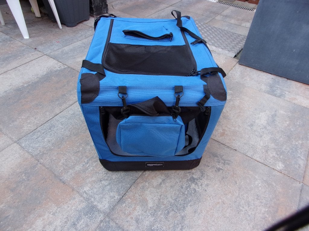 Opvouwbare honden transport box, Ophalen, Zo goed als nieuw