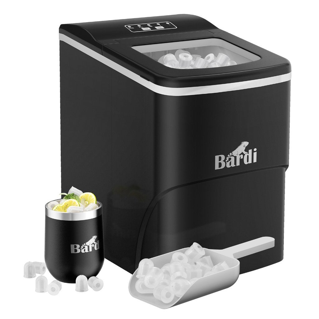 Bardi 2,0 Liter Deluxe Ijsblokjesmachine SET - ZWART, Ophalen, Zo goed als nieuw, Zelfvriezend
