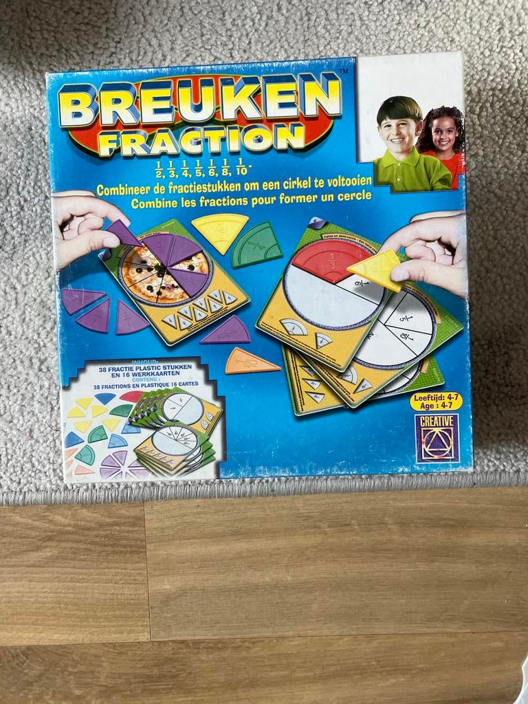 Breuken oefenen spel, Ophalen, Meer dan 50 stukjes, Zo goed als nieuw, 4 tot 6 jaar