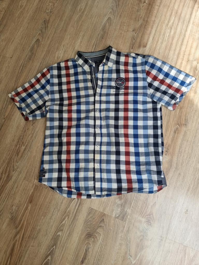 Overhemd korte mouw heren, Kleding | Heren, Ophalen of Verzenden, Blauw, Halswijdte 43/44 (XL)
