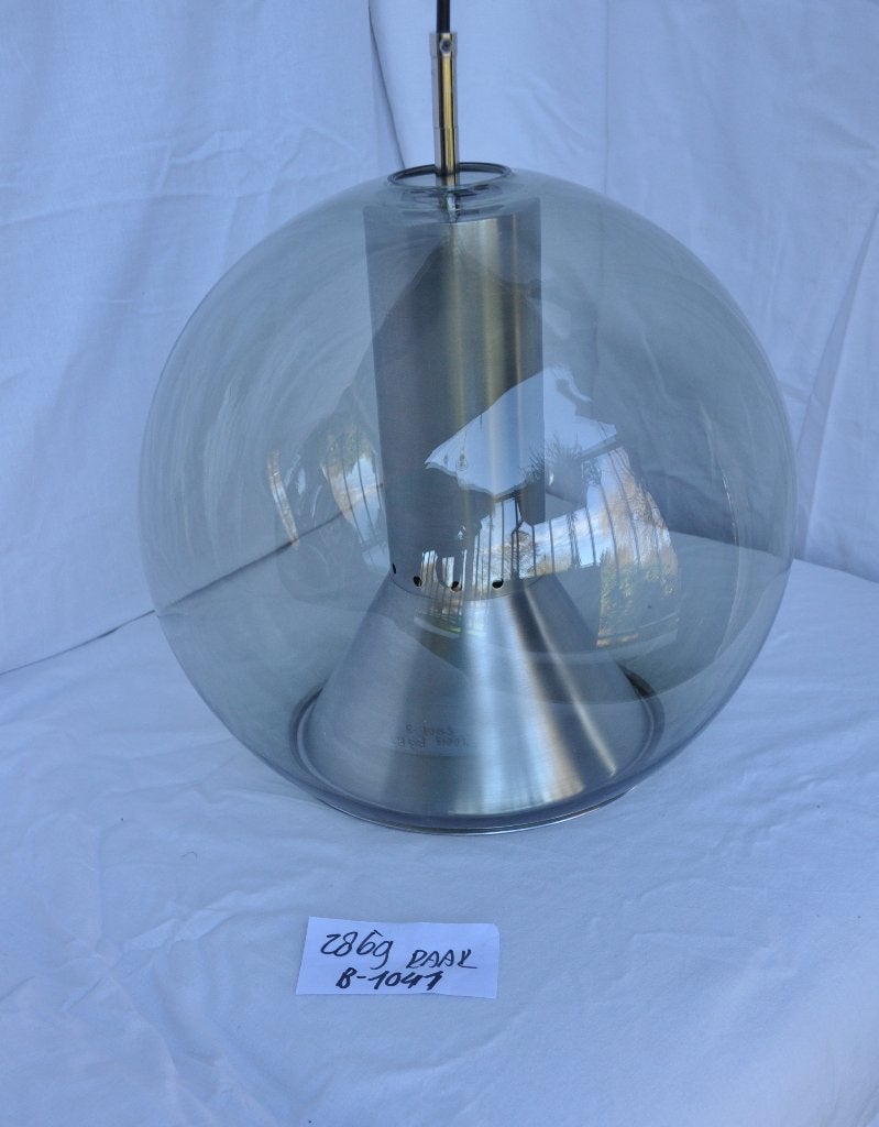 Raak Globe | Hanglamp | F. Ligtelijn | B-1042 | Origineel, Glas, E27 (groot), Ophalen of Verzenden, Vintage | Mid century | 60ties | Design | Bollamp | Kwaliteit |