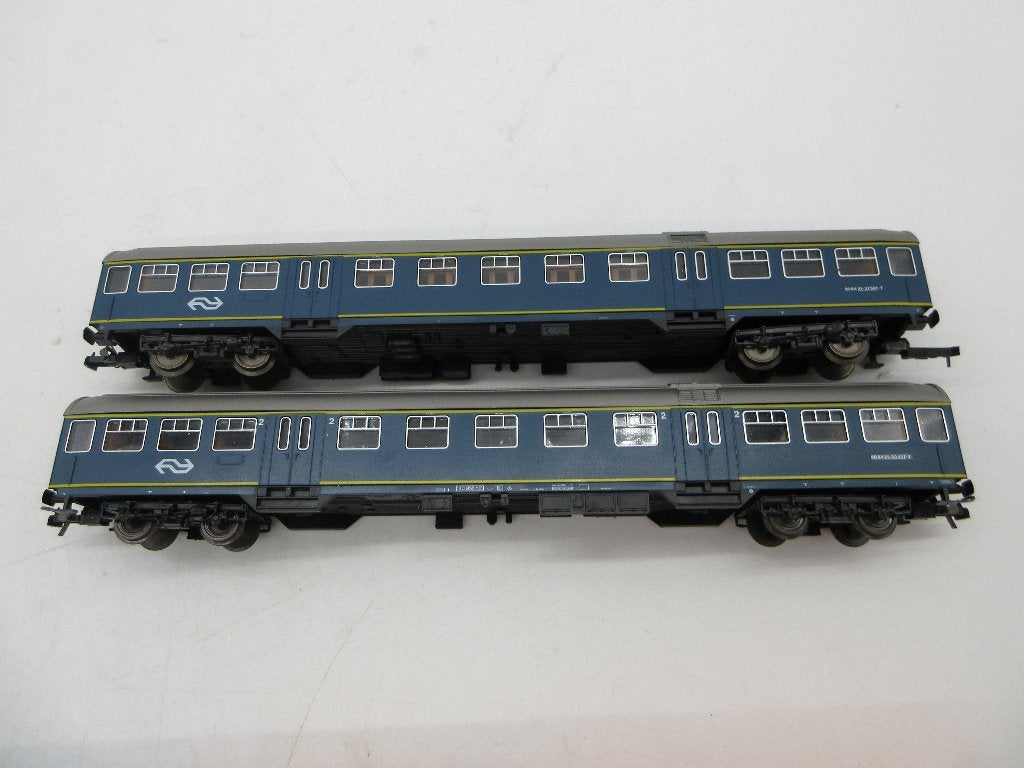 Roco H0 - 44385/44386 - 2x Plan-W van de NS, Hobby en Vrije tijd, Gelijkstroom, Wagon, Ophalen of Verzenden, Roco