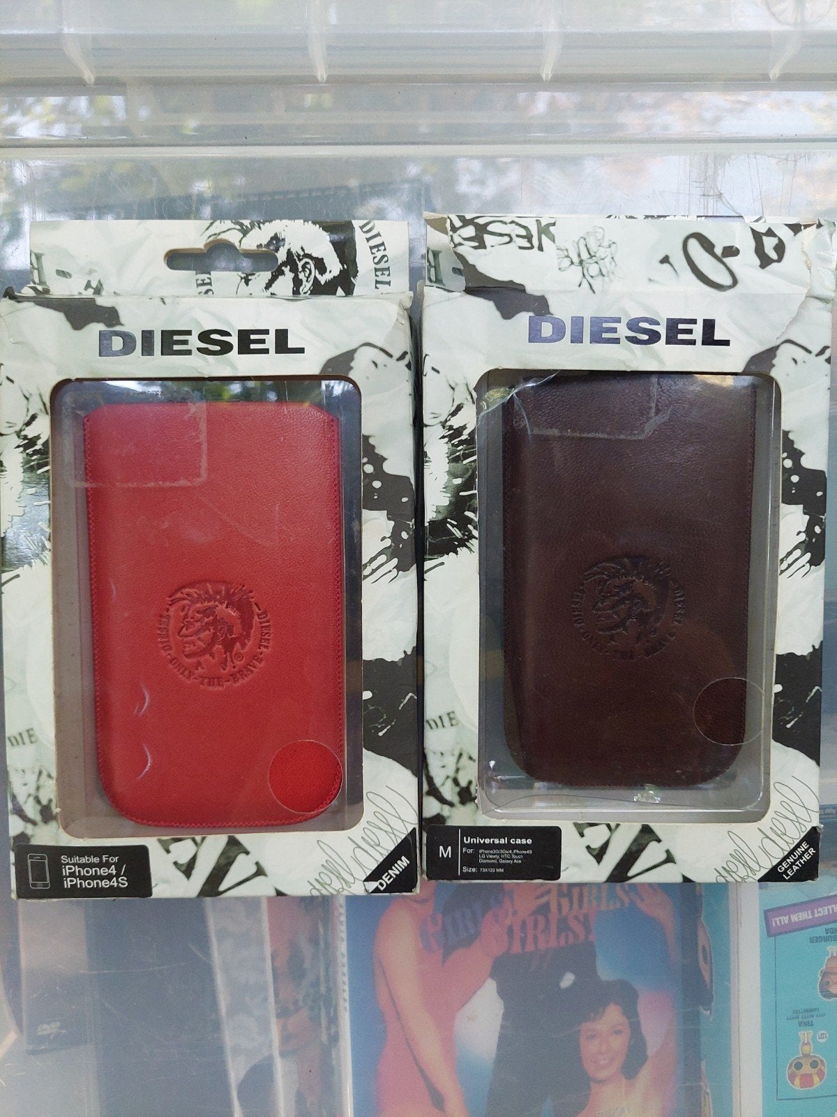 Vintage Diesel telefoonhoesjes iPhone 4/4S en universeel, Ophalen of Verzenden