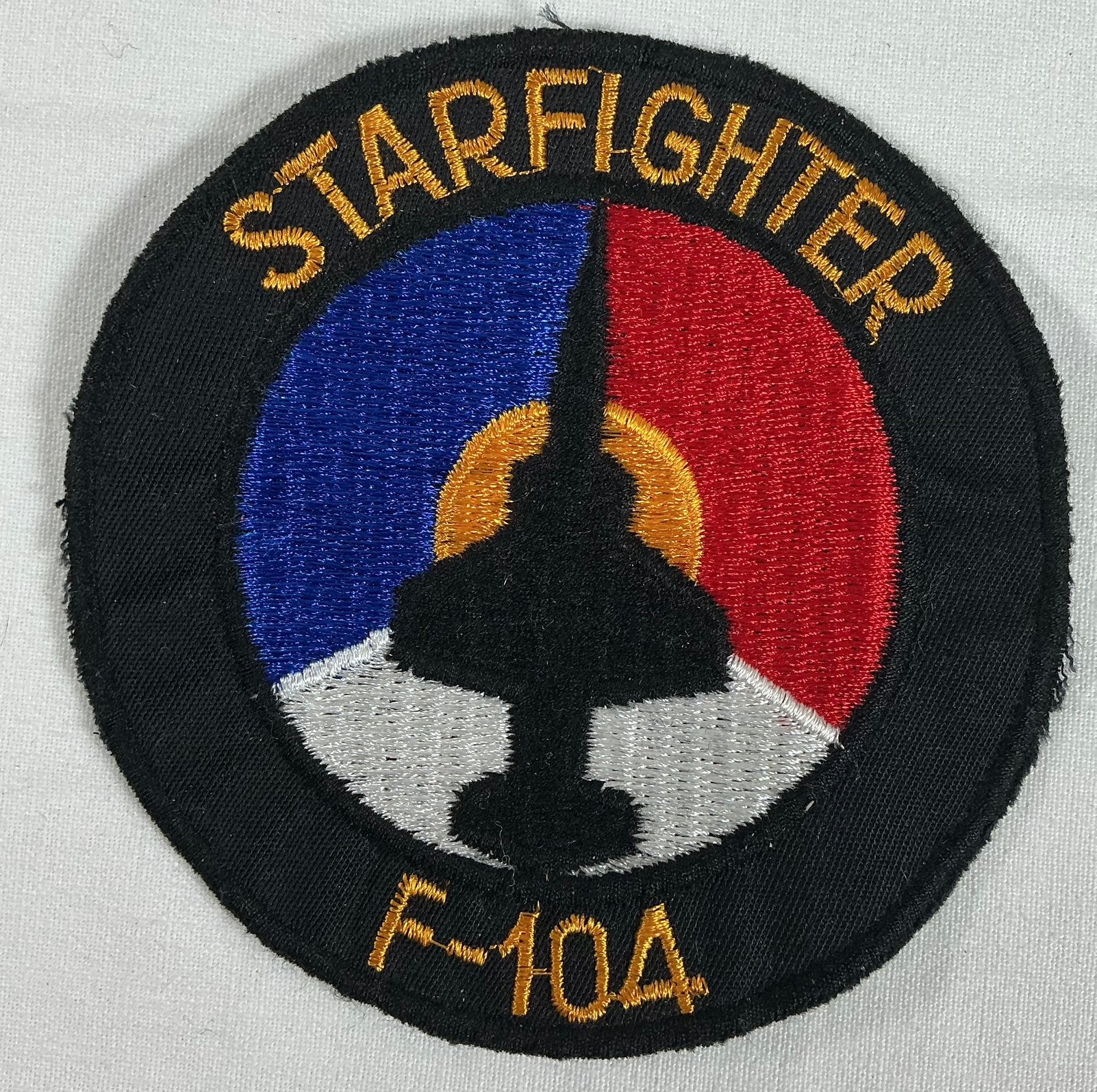 Vintage belgische militaire luchtmacht F-104 patch embleem, Verzamelen, Verzenden, Luchtmacht, Overige gebieden, Embleem of Badge