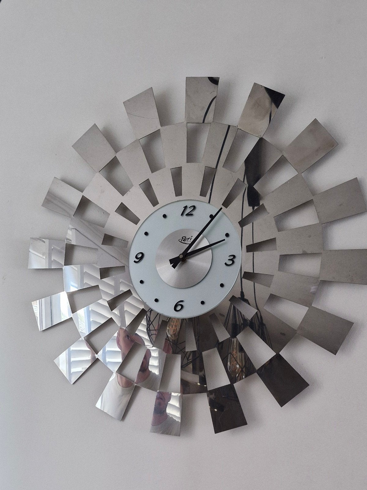 Grote aluminium wandklok - 70cm doorsnee, Ophalen
