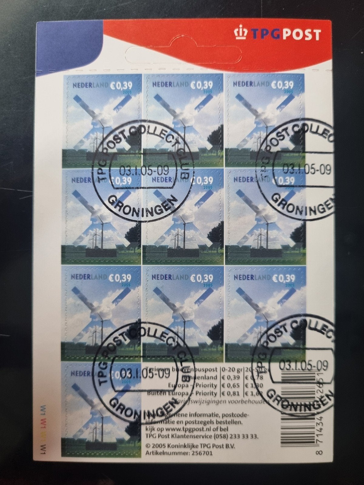 Hangkaartje NVPH V2320 gestempeld, Ophalen of Verzenden