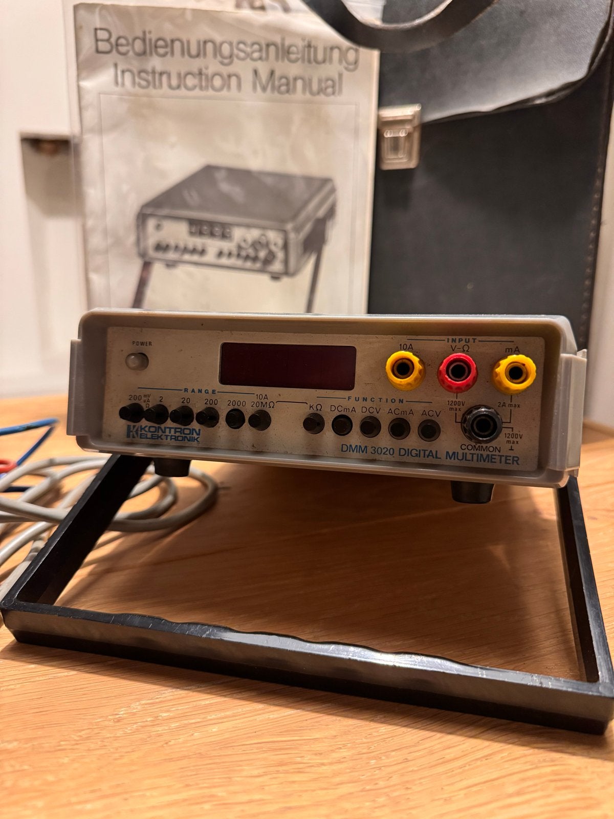 Kontron DMM 3020 vintage multimeter complete set, Ophalen of Verzenden, Gebruikt