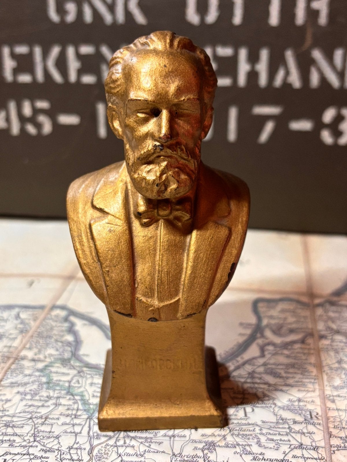 Vintage Sovjet Buste van Pjotr Iljitsj Tsjaikovski – Auth…, Antiek en Kunst, Ophalen of Verzenden