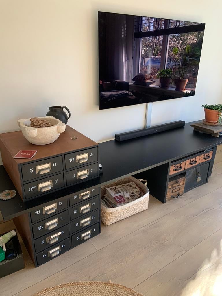 Te koop mooi tv meubel., Ophalen, Zo goed als nieuw, Minder dan 100 cm, Industrieel