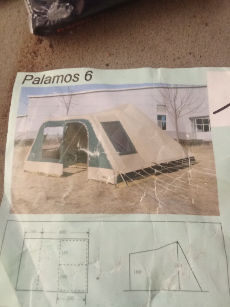 Tent zwaar katoen obelink 6 pers, Ophalen, Zo goed als nieuw, Tot en met 6