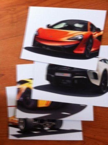 McLaren 570GT en 675LT klein formaat brochure/cards '16, Ophalen, Overige merken